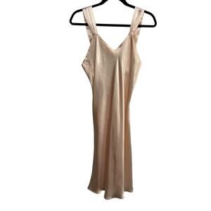 Vintage Ruffle Slip Dress Victoria’s Secret‎ Blush Pink Satin Size S